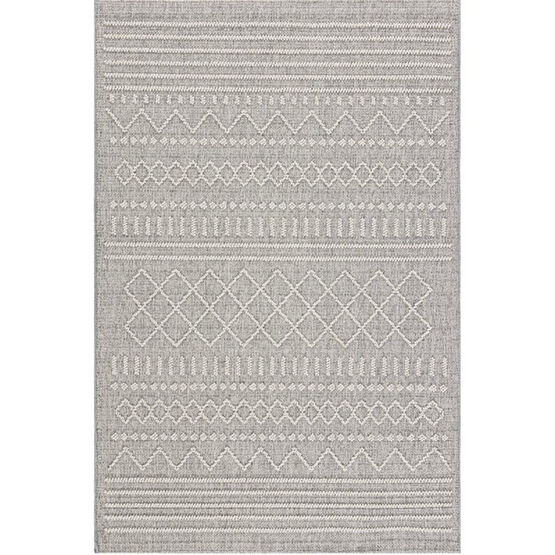 Koza Halı Alba Gri Krem Halı 19237A - 100 x 300 cm - Krem - Gri Salon Halısı Fiyatı