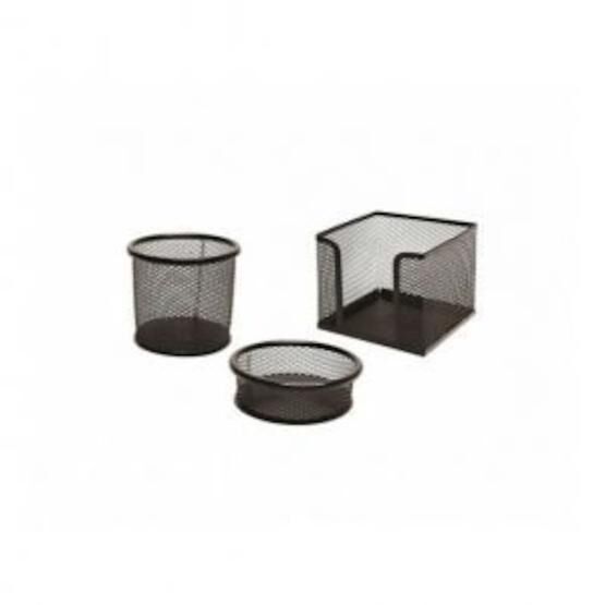 Kraf 410G Siyah 3'lü Perfore Organizer