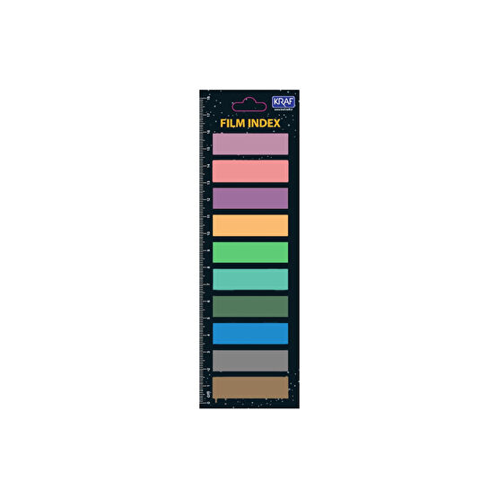 KRAF Film Index Yapışkanlı Not Kağıdı 13x44mm 10 Renk X 20 Yaprak Not Defteri & Bloknot Fiyatı
