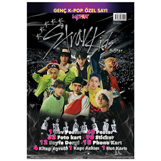 KSTAR STRAY KIDS (5-STAR) DERGISI 2023-03 Gençlik Kitapları Fiyatı