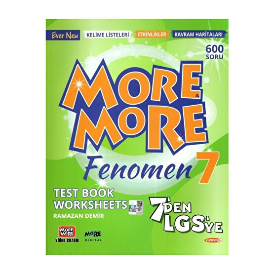 Kurmay ELT More And More 7. Sınıf Fenomen English Test Book Worksheets