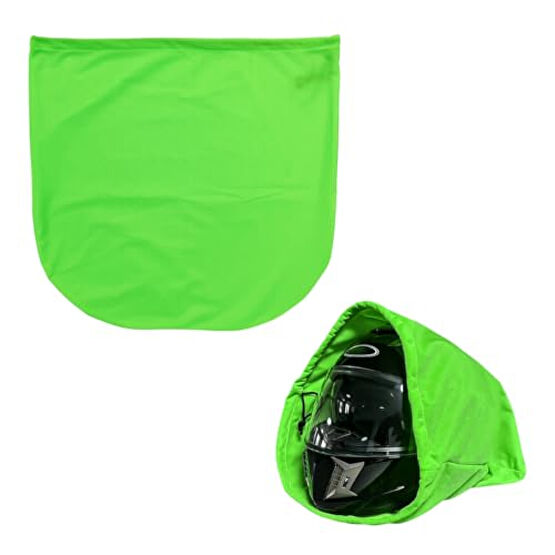 KVAEY Motorcycle Helmet Bag, Helmet Protection Drawstring Bag Made of Nylon Cloth, Large Capacity Helmet Storage Bag for Motorcycle Bicycle, Universal Motorcycle Accessories (Green) Motorsiklet Çantaları Fiyatı