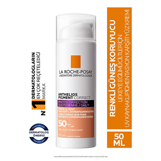 La Roche Posay Anthelios Pigment Correct 50 Spf 50 Ml Medium Güneş Kremleri ve Losyonları Fiyatı
