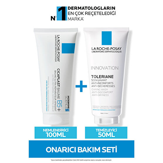 La Roche Posay Cicaplast Baume Nemlendirici 100ml Toleriane Caring Wash Temizleyici 50ml Cilt Temizleme ve Peeling Fiyatı