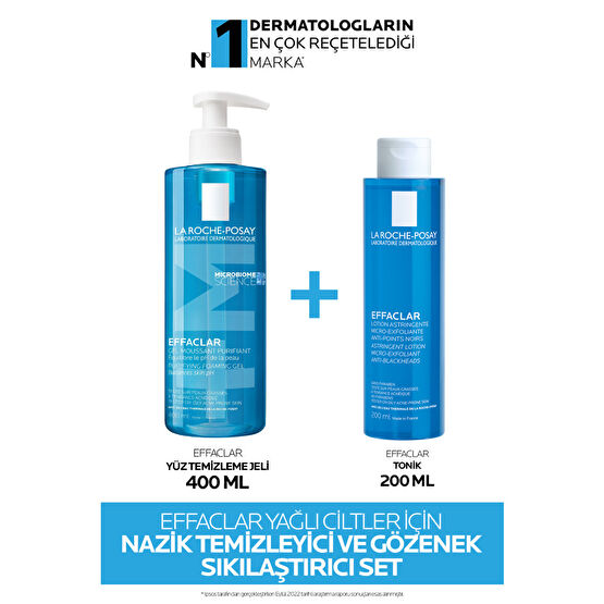 La Roche Posay Effaclar Yağlı Ciltler Için Nazik Temizleyici Ve Gözenek Sıkılaştırıcı Set