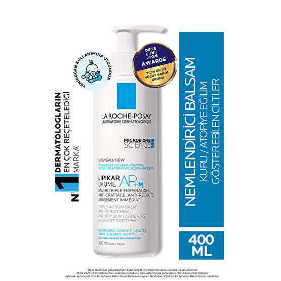 La Roche Posay Lipikar baume Balsam Losyon Ap+m Atopiye Eğilim Gösterebilen Ciltler 400 Ml