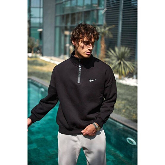Lala Boutique Sweatshirt Bato Yaka Yarım Fermuar Sweatshirt Erkek Sweatshirt Fiyatı
