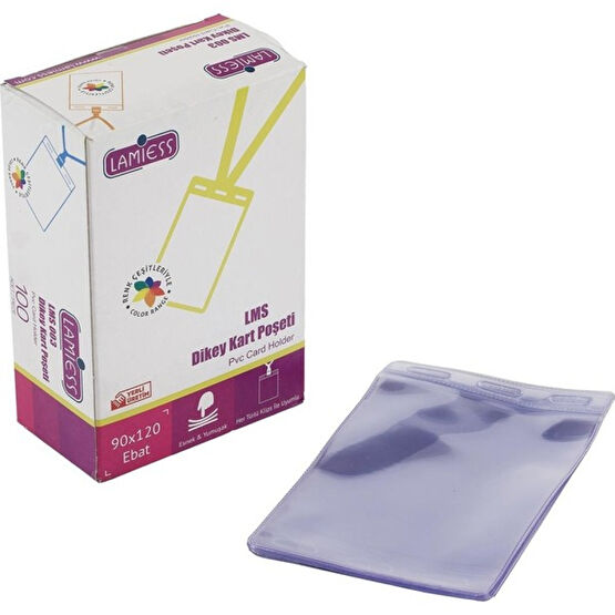 Lamiess Lms 003 Dikey Pvc Kart Poşeti 90X120 mm Plastik Kart Malzemeleri Fiyatı