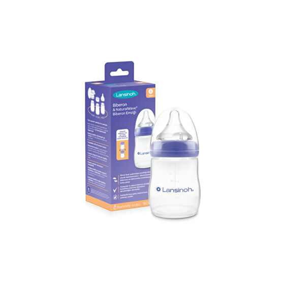 LANSINOH Natural Wave Biberon 160 ml Pp Yavaş Akış Biberon Fiyatı