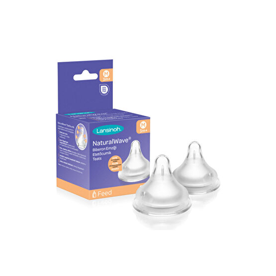 LANSINOH Natural Wave Biberon Emziği Orta Akış Biberon Fiyatı