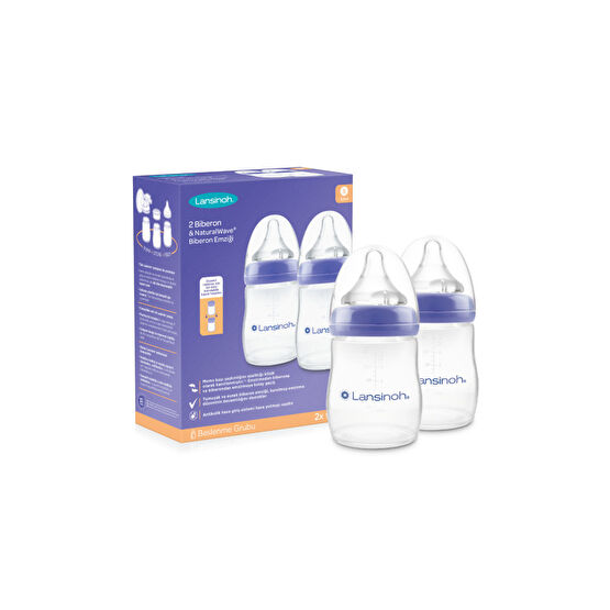 LANSINOH Natural Wave Biberon Seti 2 Li 160 ml Biberon Fiyatı