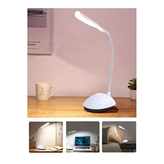 LarinHome Kullanışlı Bükülebilir Led Masa Lambası Pilli Masa Lambalık Masa Lambası Fiyatı