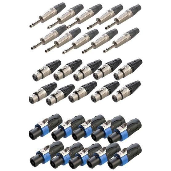 Lastvoice Connection Paket-4 Jak XLR Speakon Konnektör Paketi