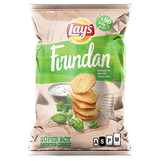 Lay's Fırından Yoğurt Ve Mevsim Yeşillikleri Çeşnili Patates Cipsi Süper Boy 96 Gr Cips Fiyatı