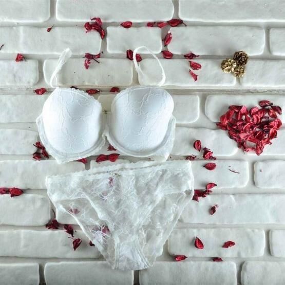 Le Jardin 6042 Ekru Kadın Sütyen Külot Takım