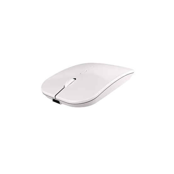 Leason Le101 Hibrit Bluetooth & Wireless Şarj Edilebilir Kablosuz Mouse - Beyaz Klavye - Mouse Fiyatı