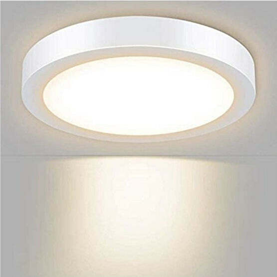 LED 18W Yuvarlak Beyaz Işık Sıvaüstü Slim Panel A++ Kalite Tavan Aydınlatma Armatürü - 6500K - Beyaz Işık Armatür Fiyatı