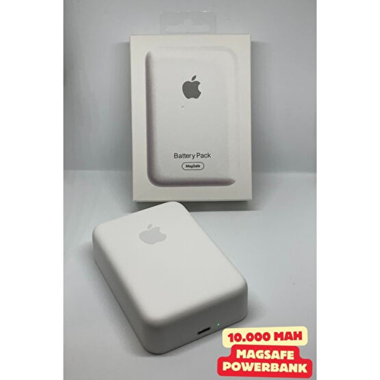 Ledoren Iphone 10000 Mah Magsafe Battery Pack Powerbank Kablosuz Şarj Ios 7/8/x/11/12/13/14/15 Uyumlu - Beyaz Taşınabilir Şarj Cihazı - Powerbank Fiyatı