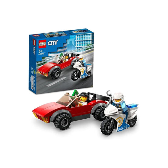 LEGO 60392 City - Polis Motosikleti Araba Takibi 59 Parça +5 Yaş Legolar ( Yapım Oyuncakları ) Fiyatı