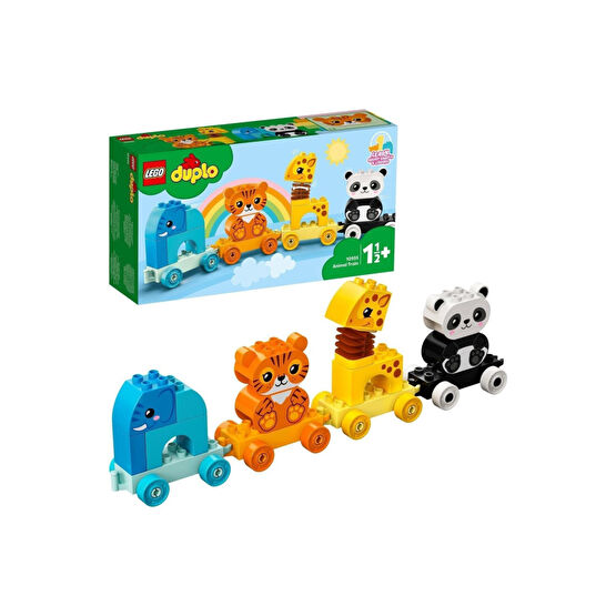 LEGO ® DUPLO® İlk Hayvan Trenim 10955 - Küçük Çocuklar İçin Çekmeli Hayvan Oyuncağı (15 Parça)