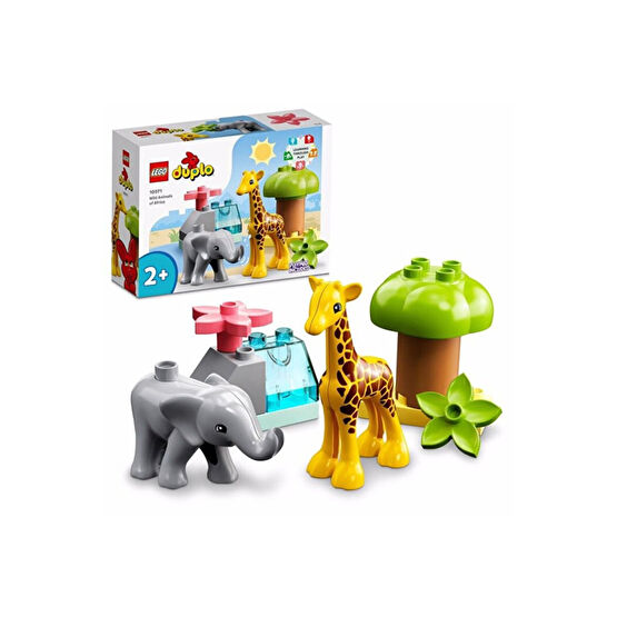 LEGO ® DUPLO® Vahşi Afrika Hayvanları  - 2 Yaş ve Üzeri Çocuklar için Yapım Seti (10 Parça)