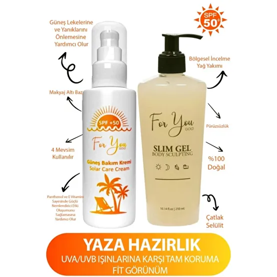 Leke Karsiti, Yuksek Korumali Spf50+ Faktorlu Gunes Kremi 100 Ml & Selulit Jeli 250 Ml Çatlak Önleyici ve Gidericiler Fiyatı