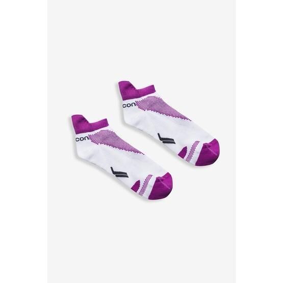 Lescon LA-2191 Beyaz Mor Tekli Spor Çorabı