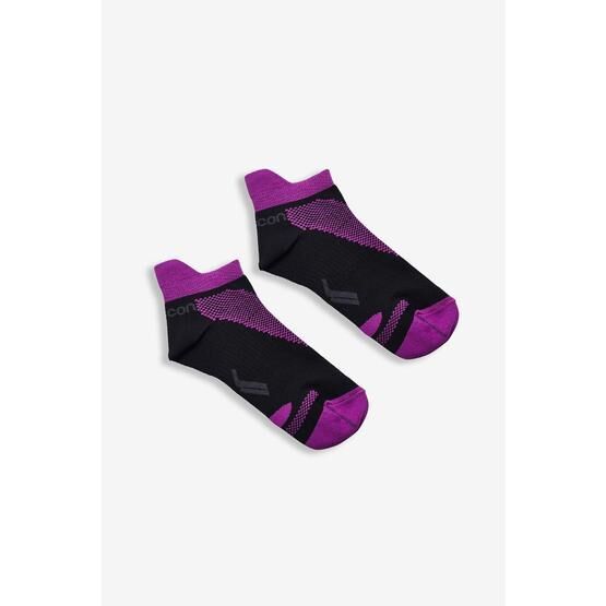 Lescon LA-2191 Beyaz Mor Tekli Spor Çorabı