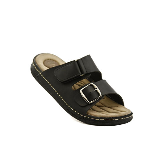 LETAO Lord Siyah Erkek Anotomık Ortopedik Rahat Taban Günlük Terlik 40 Beden Unisex Sandalet Fiyatı