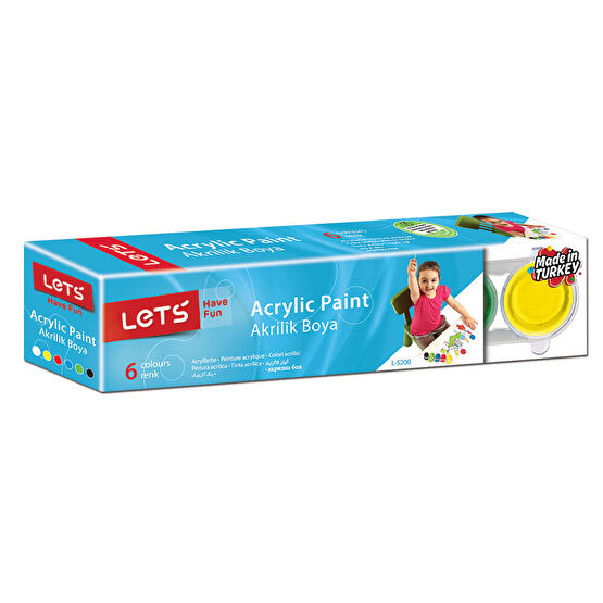 Lets Akrilik Boya 25ml 6 Renk Resim Yağlı Boya Fiyatı