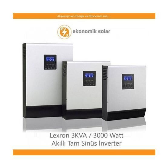 Lexron 3kva 3000 W Akıllı Tam Sinüs İnverter