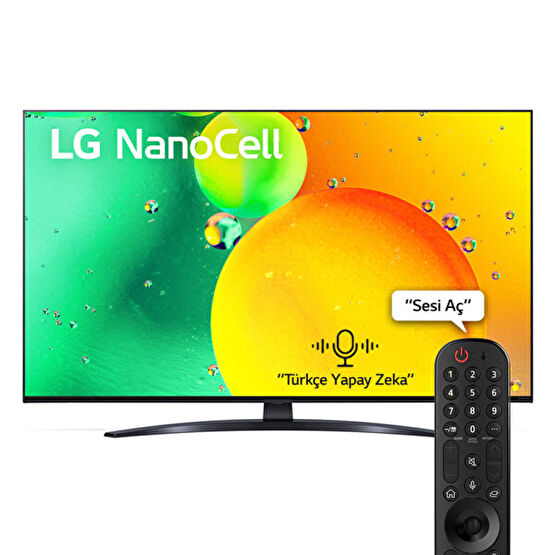 LG 50NANO766QA 50" 127 Ekran Uydu Alıcılı 4K Ultra HD NanoCell Smart LED TV Televizyonlar Fiyatı