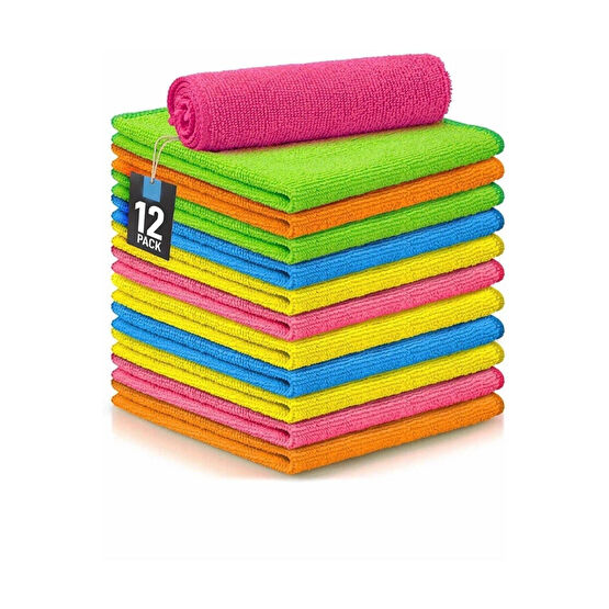 Lİ-BU HOME DECOR CONCEPT Mikrofiber Bez 12li Mutfak Havlusu Fiyatı