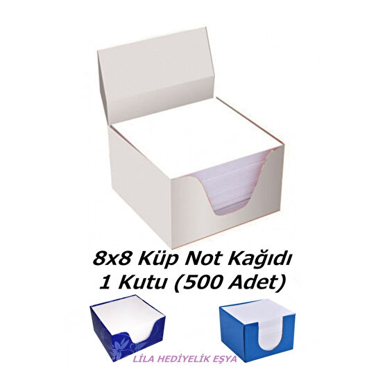 LilaHediyelikEşya 500 Adet Küp Not Kağıdı 8x8 cm / Not Kağıdı / Küp Blok Not / 500 Yaprak Not Kağıdı 8*8 Not Defteri & Bloknot Fiyatı