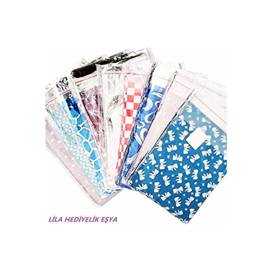 LilaHediyelikEşya Metalize Bantlı Hediye Poşeti 7x9 cm Her Paket 100 Adet Takı Nişan Mevlüt Kına Poşeti Hediye Paketi Yaş Günü & Parti Fiyatı