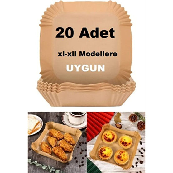 Limopa Büyük Boy Air Fryer Fritöz Pişirme Kağıdı 20 Adet Fritözler Fiyatı