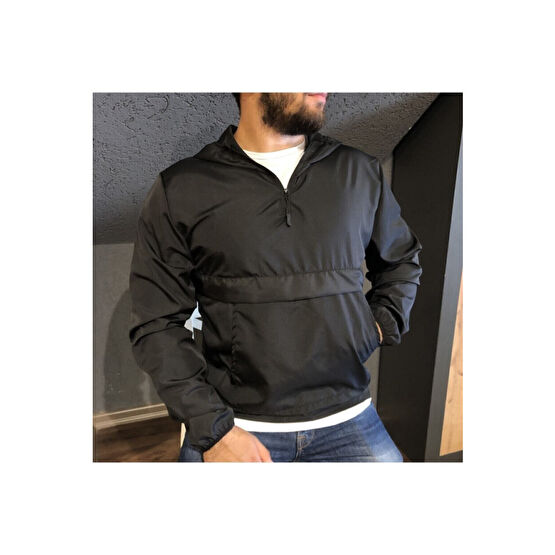 linnex Unisex Siyah Ince Kanguru Cep Yağmurluk M Beden Kadın Yağmurluk Fiyatı