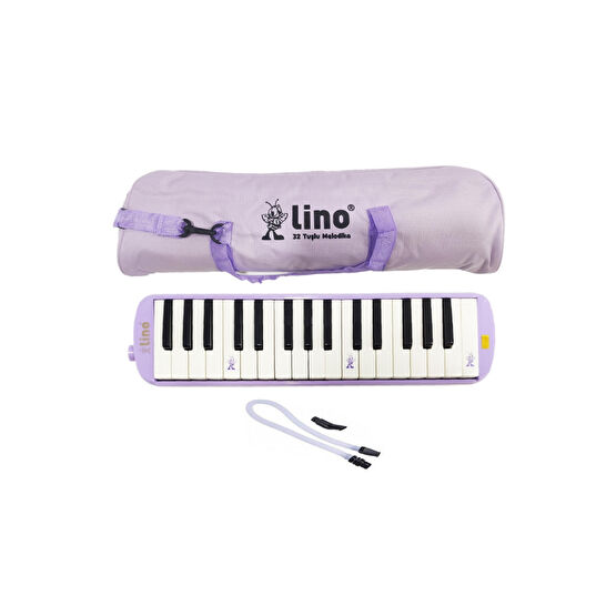 Lino 32 Tuşlu Melodika Bez Çanta Pastel Mor Oyuncak Müzik Aletleri Fiyatı