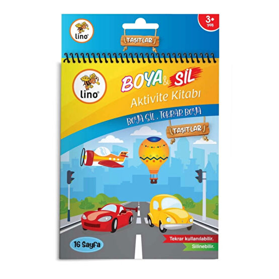 Lino Boya &amp;amp; Sil Aktivite Boyama Kitabı Araçlar (SİLİNEBİLİR) Eğitici Oyuncak Fiyatı