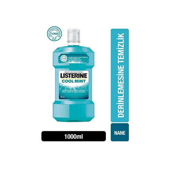 Listerine Cool Mint Ağız Bakım Suyu 1000 ml Ağız Gargara ve Spreyi Fiyatı