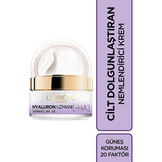 LOreal Paris Hyaluron Uzmanı Cilt Dolgunlaştıran Nemlendirici Gündüz Kremi- Hyaluronik Asit