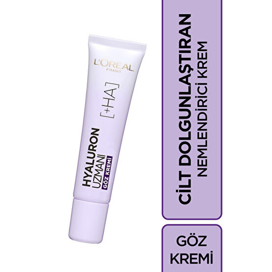 LOreal Paris Hyaluron Uzmanı Cilt Nemlendirici Göz Kremi- Hyaluronik Asit