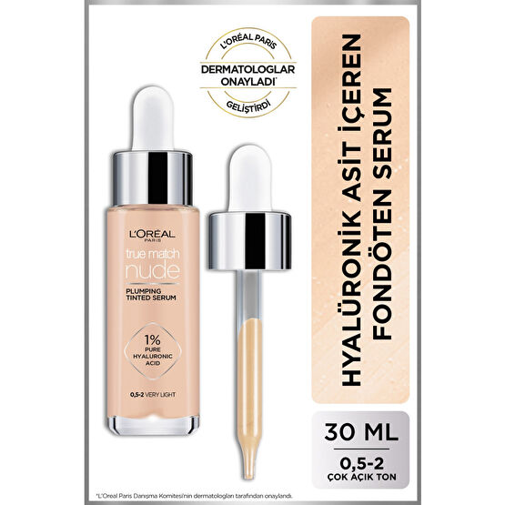 LOreal Paris Loréal Paris True Match Nude Fondöten Serum 0.5-2 Very Light
