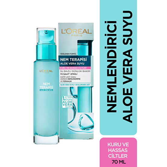 LOreal Paris Nem Terapisi Aloe Vera Suyu Kuru Ve Hassas Ciltler Krem 70 Ml Cilt ve Yüz Bakımı Fiyatı