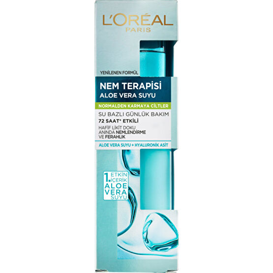 LOreal Paris Nem Terapisi Aloe Vera Suyu Normalden Karmaya Ciltler Krem 70 Ml