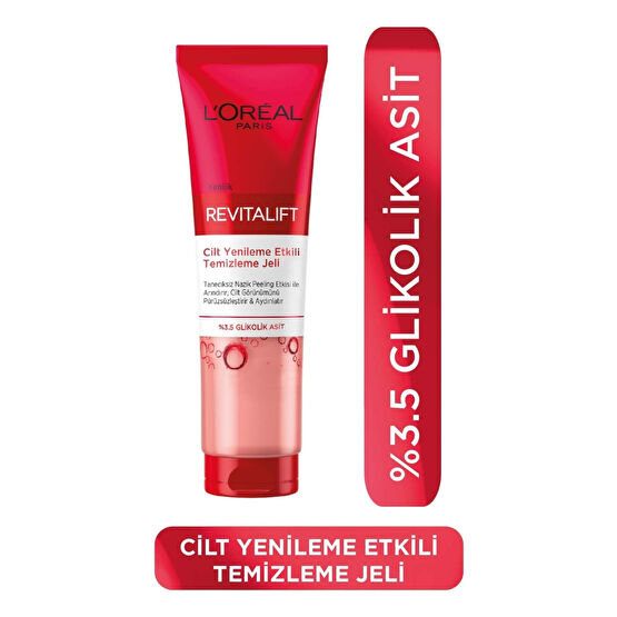 LOreal Paris Revitalift Cilt Yenileme Etkili Temizleme Jeli 150 Ml- Glikolik Asit Cilt Temizleme ve Peeling Fiyatı