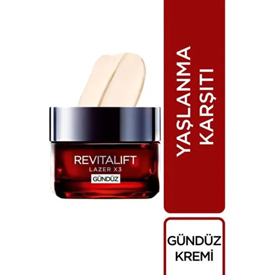 L'oréal Paris Revitalift Lazer X3 Yogun Yaslanma Karsiti Gunduz Bakim Kremi Gündüz Kremleri Fiyatı