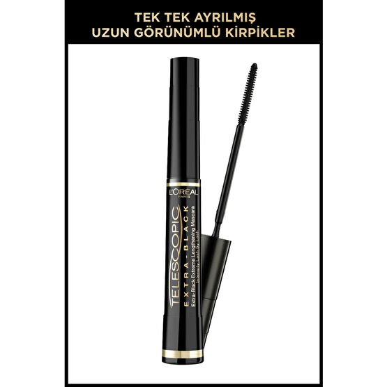 LOreal Paris Telescopic Carbon Extra Black Maskara - Siyah Rimeller / Maskaralar Fiyatı