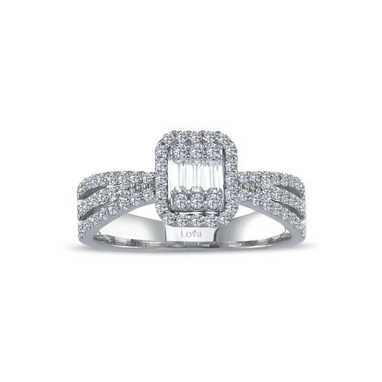Lova 1020391 0,64 Karat Baget Pırlanta Yüzük