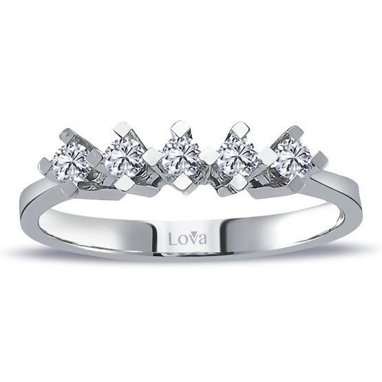 Lova 1040169 G Renk 0,28 Karat Pırlanta Beştaş Yüzük